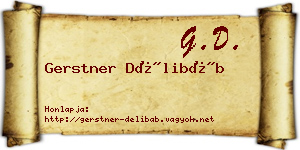Gerstner Délibáb névjegykártya